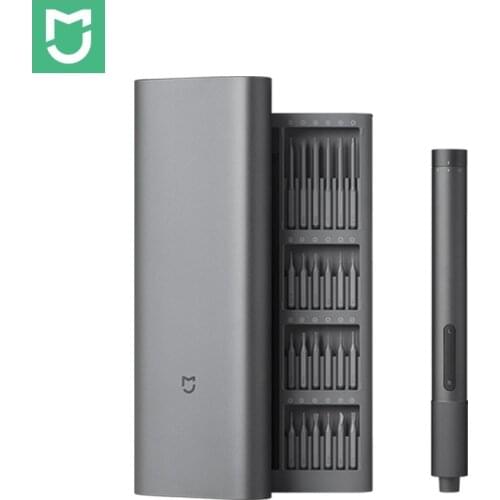 Xiaomi Mijia Electrical Precision Screwdriver Kit 2 Gear Torque 400 Screw 1 Type-C Charging Magnetic Aluminum Case Box 24 S2