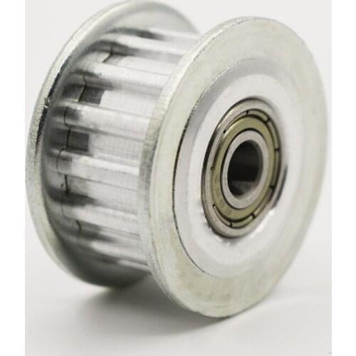 T5 18T Idler Pulley with Bearing 11/21mm Width Bearing Gear Pulley With/No Teeth 5/6/7/8/10/12/15mm Bore 18 Teeth Idler Pulley
