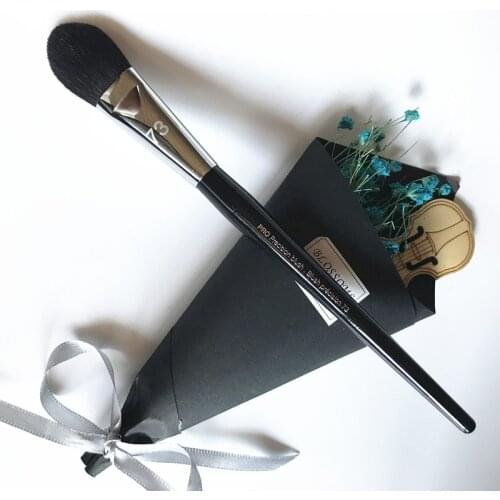 Professional Concealer Brush #73 Goat Hair Flat Tongue Shape Pro Presicion Blush Brush Cosmetic Makeup Tool