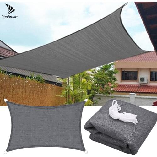 HDPE Rectangle Sun Shade Sail Anti-UV 185GSM Breathable Sunshade Net Tents Outdoor Garden Greenhouse Patio Car Cover Shade Cloth