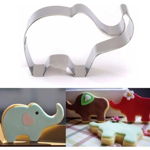 Elephant Animal Stainless Steel Cookie Cutter Cake Baking Biscuit Pastry Mould Cake Tools