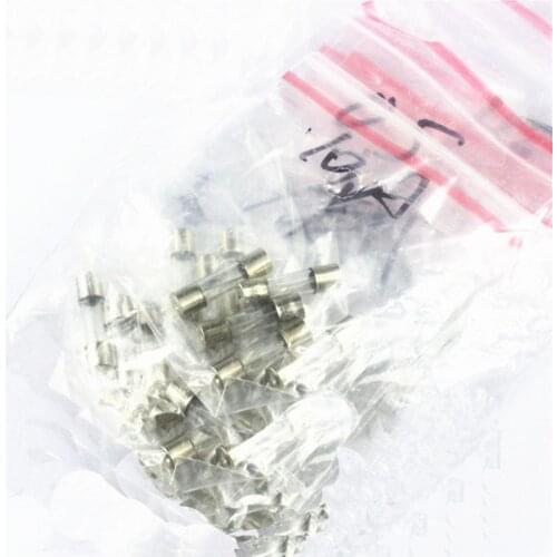 Insurance tube box Glass fuse mixing element package 5 x 20MM quick melt 0.5 1A 2A-10A 250V