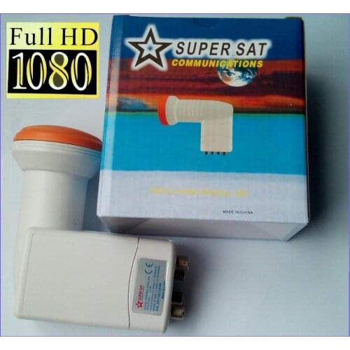 SUPER SAT SR-4604 QUAD LNB Universal Ku band MPEG4 MPEG2 1080P FULL HD