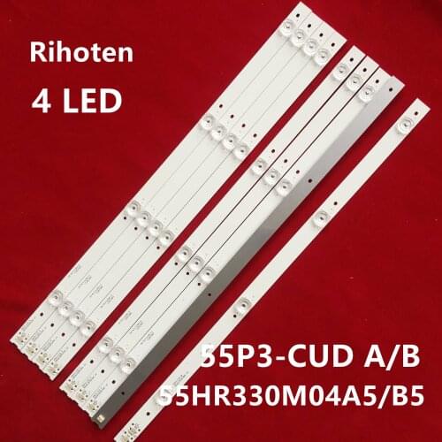 LED Backlight strip 4 lamp For TCL 55P3F 55HR330M04A5 4C-LB5504-HR15J 4C-LB5504-HR16 9pcs