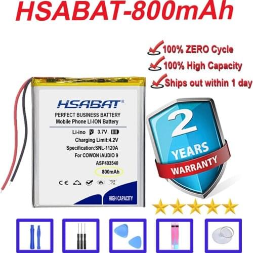 Top Brand 100% New 800mAh Battery for COWON iAUDIO 9 i9 in stock