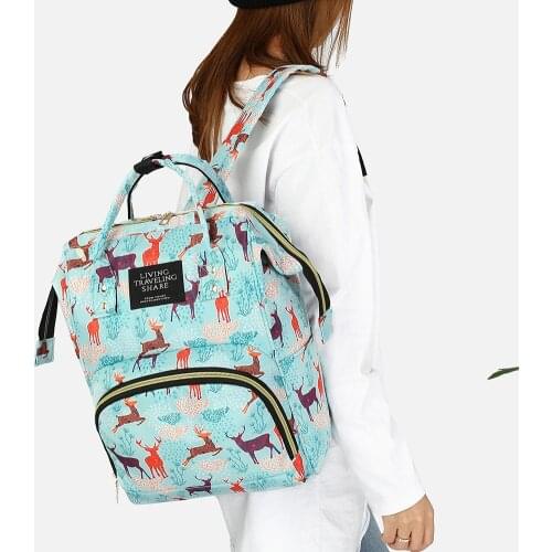 Mummy Waterproof Folding Crib Nappy Bag Case Stylish Folding Crib Nappy Bags Diaper Bag Backpack Large Capacity