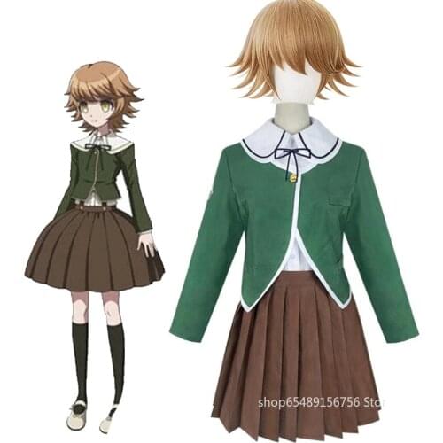 Danganronpa Chihiro Fujisaki Cosplay Costumes Harukawa Maki Mioda Ibuki Mikan Tsumiki Koizumi Mahiru Women Uniforms Set Suit