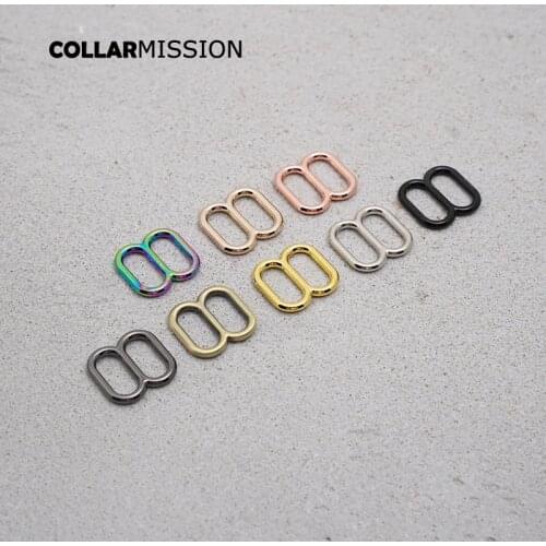 10pcs/lot adjustable buckle accessory for 13mm sewing bag belt DIY cat collar high quality plated metal buckle 8 colours