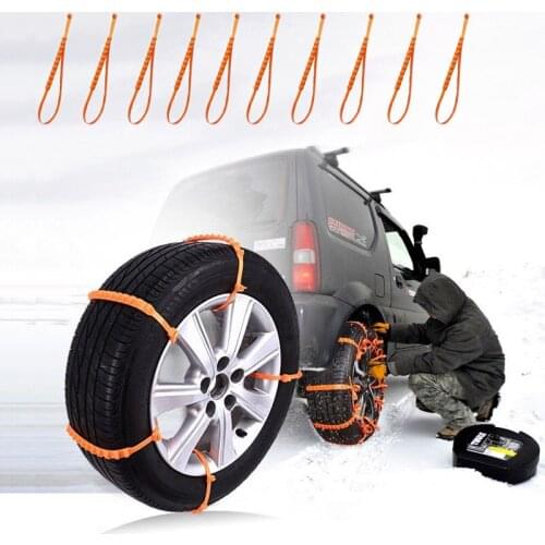 10pcs Lot Car Universal Mini Plastic Winter Tyres wheels Snow Chains For Cars/Suv Car-Styling Anti-Skid Autocross Outdoor