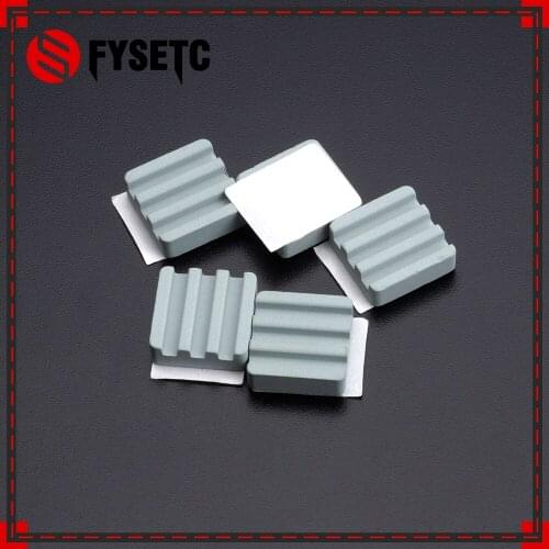 100PCS Raspberry Pi 3 Heat Sink Ceramic Heat Sinks 15*15*5 mm CPU Cooling Heatsink dissipador for Orange Pi Raspberry Pi 2 B/B