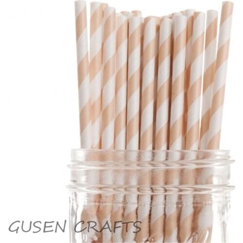 125pcs(5bags) striped mixed kids birthday wedding decorative party decoration event supplies drinking Paper Straws