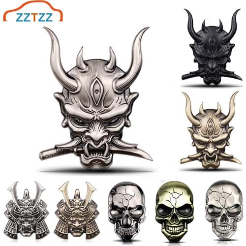 1Pcs 3D Premium Warrior Metal Car Side Fender Rear Trunk Emblem Badge Decals for Any Vehicle Truck Car Motorcycle RV Scooter SUV