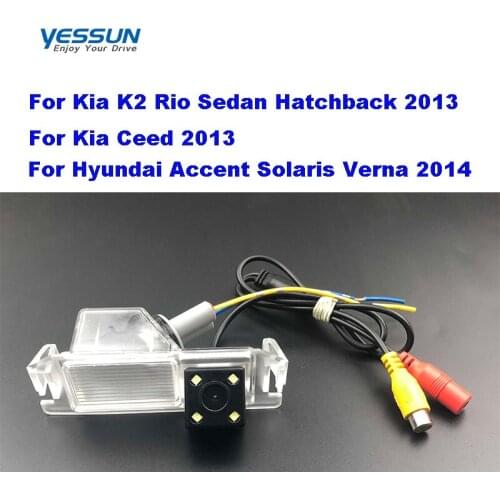 Yessun Car rear Camera For Kia K2 Rio Sedan Hatchback Ceed 2013 for Hyundai Accent Solaris Verna 2014 I30 license plate camera
