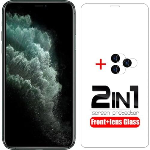 Case for iphone 11 pro max cover tempered glass screen protector camera lens protective film on i phone x xr xs mas rx coque bag
