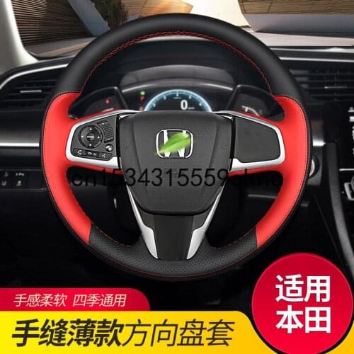 DIY Steering Wheel Cover Custom Fit For Honda BREEZE 2020 CRV Civic 9th Jade Car Accessories