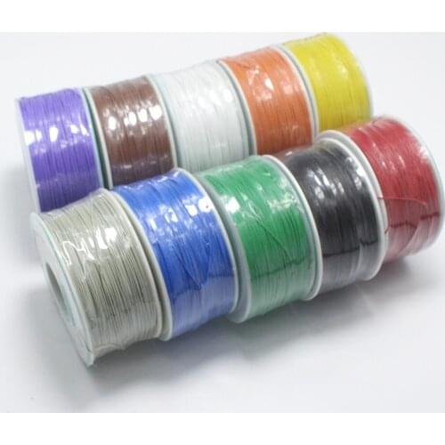 EClyxun 20meters High Quality 30awg ok line 0.56mm Electrical Wire Wrapping Wire 0.2mm2 Notebooks LCD Screen electric cable