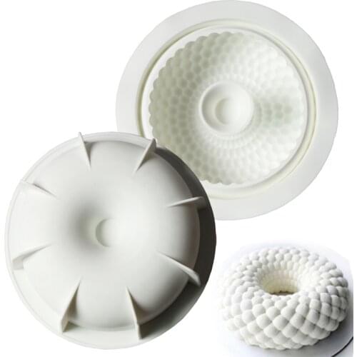 6in Mousse Cake Mold Round Mousse Cake Mold Tray Silicone Baking Pan Food Grade Non-stick Mold Chocolate Cheesecake Mold