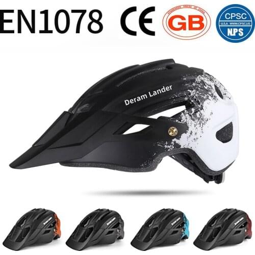 Graffiti Concept Design Adult Mountain Bicycle Helmet Casco MTB Road Bike Riding Helmet Big Brim With Tail Light Safety Helmet