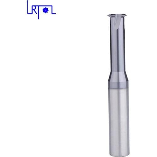 1 Tooth Thread End Mill Single Milling Cutter Short flutes process Stainless steel, titanium alloy, die steel, magnesium alloy