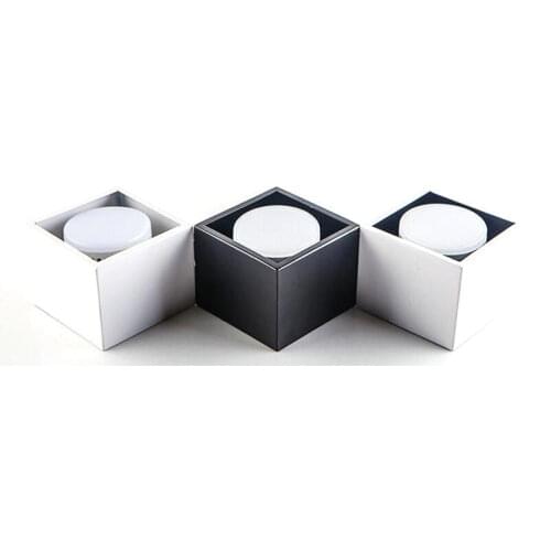 12pcs/lot 10W GX53 Square LED Panel Light Surface Mounted LED ceiling Downlight AC85-265V Free shipping