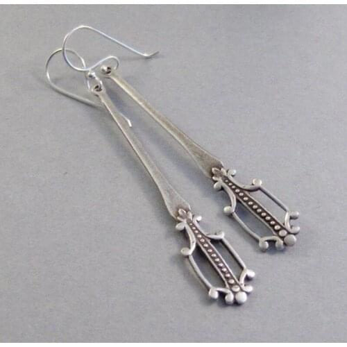 Fashion pattern sculpture pendants engagement love anniversary earrings and Earrings