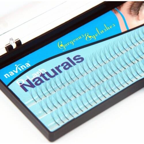 Navina 1 CASE 0.12D Curl (8/10/12MM) Natural False Eyelashes Extension Makeup Tool Soft Fake Eyelashes for Eye Beauty