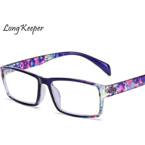 Fashion Printed Reading Glasses Women Men Retro Business Hyperopia Prescription Eyeglasses Portable Gift For Parents +10+2.0+3.0