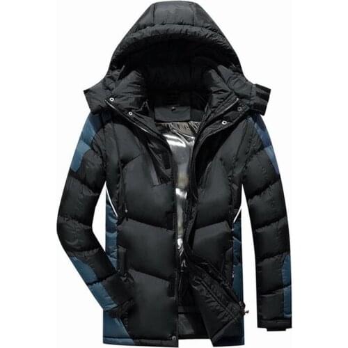 Brand New Parka Men Winter Jackets Cotton Solid Color Chaquetas ropa hombre Thick Parkas Mens Casual Outerwear Fur Coats