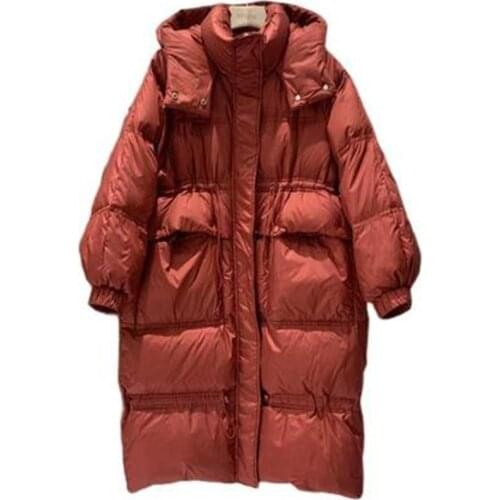 New Winter Womens Down Coats Quality 90% White Duck Down Parkas Female Clothes Loose Large Size Lady Overcoats Thick Warm Mujer