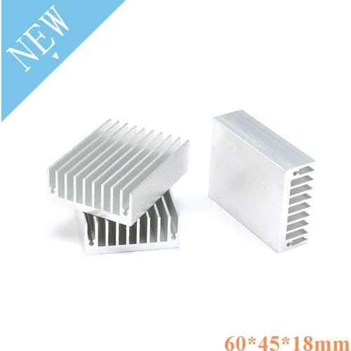 1pc Heatsink Heat sink Computer Cooler Radiator Aluminum for Electronic Chip Heat dissipation Cooling 60*45*18mm 60x45x18mm