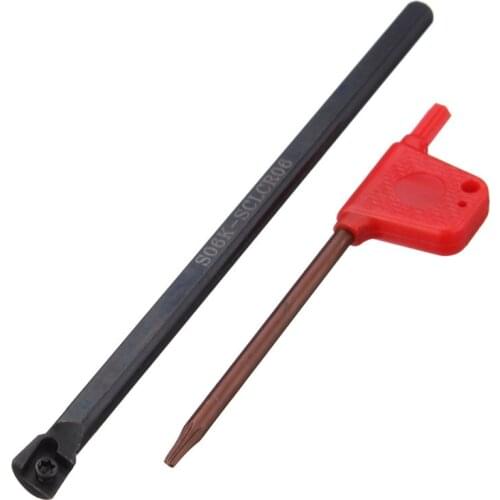 Machine S06K-SCLCR06 6mm*123mm Turning Tool Holder Internal Turning Tools Screw Locked Cnc Lathe For Ccmt060204 Inserts New