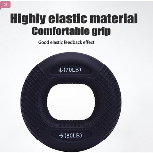 Silicone Adjustable Hand Grip Gripping Ring Finger Forearm Trainer Carpal Expander Muscle Workout Exercise Gym Fitness