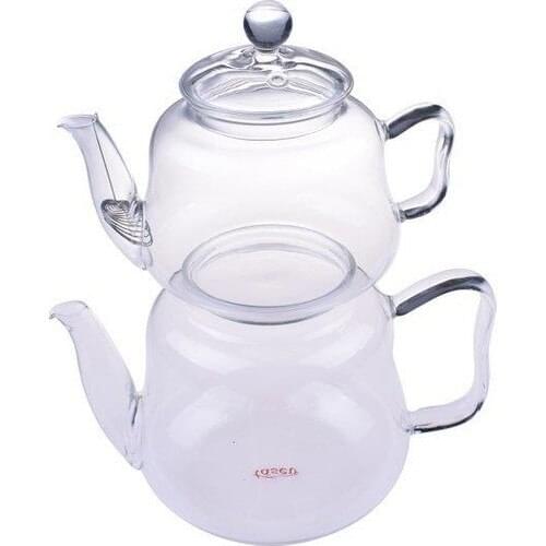 Glass Teapot Heat Resistant Turkish Tea Teapot Large Glass Teapot Herbal Tea Teapot Five Tea British Tea Set