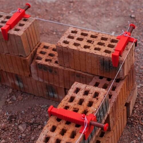 1Pair Construction Tools For Masons Engineering Plastic Bricklaying Line Drawing Tool Brick Leveling Measuring Tool Bricklayer