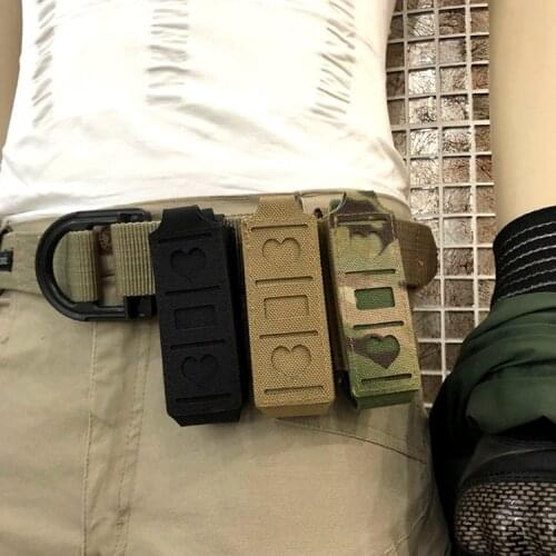Tactical 9mm Mag Pouch Single Mag Hunting Airsoft Molle Magazine Pouches Pistol Flashlight Waist Belt Holster Tools Holder UMP45
