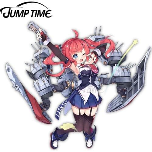 Jump Time 13 x 10cm Azur Lane San Diego Retrofit Anime Waifu Vinyl Car Sticker Custom Laptop Windshield Occlusion Scratch Decals