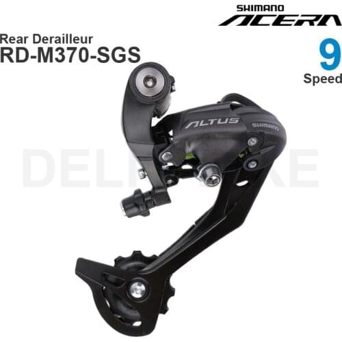 SHIMANO ALTUS RD-M370 9 speed Rear Derailleur Total capacity 45T Low sprocket 28T-34T Top sprocket 11T MTB Original parts