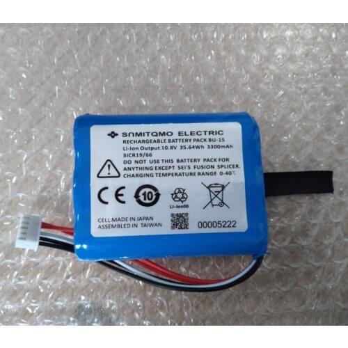Replaced battery pack BU-15 for Sumitomo T-400S fiber welding machine T400S fiber fusion splicer battery pack 10.8V