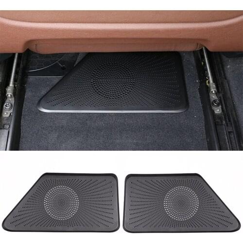 2pcs ABS Black Car Seat Outlet Air Outlet Vent Protect Cover Trim for BMW 5 Series F10 2014-2017 Accessories