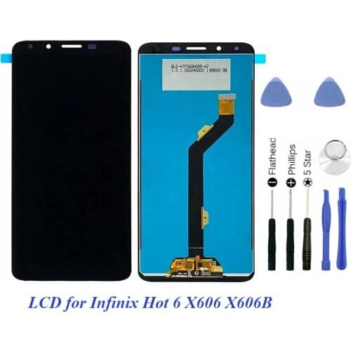 LCD for Infinix Hot 6 X606 with Touch Display Screen Digitizer Repair 6.0 Inch