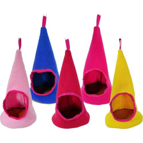 Winter Warm Cone Shape Small Animals Sleeping Bed Hamster Cage House Nest Pet Playing Toys Product