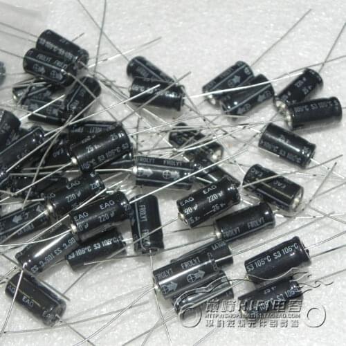 1pcs/1lot Germany FROLYT EAG 25v220UF 25v ROE same door high-quality axial cathode aluminum electrolytic capacitor