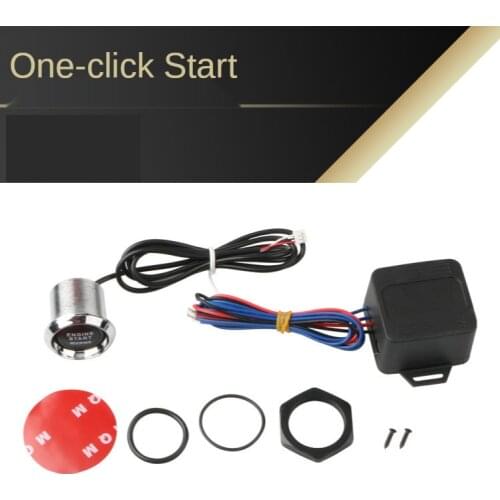 12V Red or Blue LED Car Keyless Engine Start Push Button Switch Ignition Starter Kit car Modified Engine Start Button Switch