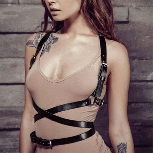 2021 New BDSM Leather Belt Harness Sex Toys for Women Sex Lingerie Belts Stockings Body Buttocks Bondage Juguetes Sexul3s Sexo