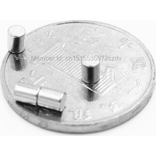 500pcs Strong Round Dia 3mm x 4mm N35 Rare Earth Neodymium Magnet Art Craft Fridge 3x4mm