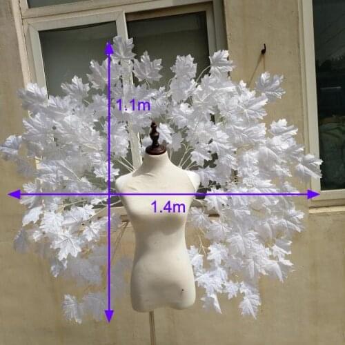 White color Maple Leaf wing clothing angel wings Feather DIY cosplay props Halloween Event Supplies