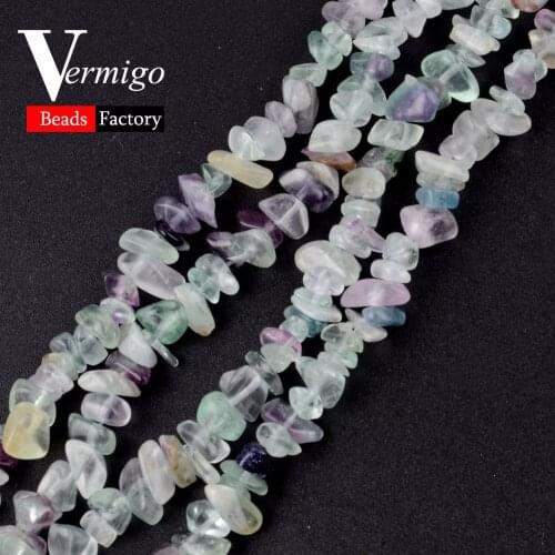 Flourite Gravel Irregular Chip Beads Natural Stone Beads For Jewelry Making 16inches 3-5-8-12mm Diy Bracelet Necklace Wholesale