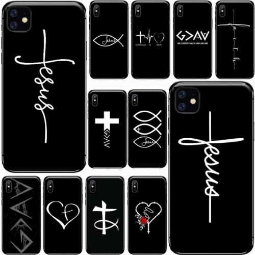 Faith Christian Religious Jesus Phone Cases for iPhone 11 12 pro XS MAX 8 7 6 6S Plus X 5S SE 2020 XR Luxury brand shell funda