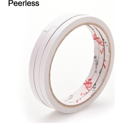 9m x 6mm Double Sided Adhesive Tape Super Slim Strong Adhesion White Powerful Doubles Faced Adhesive No Traces Adhesive Sticker