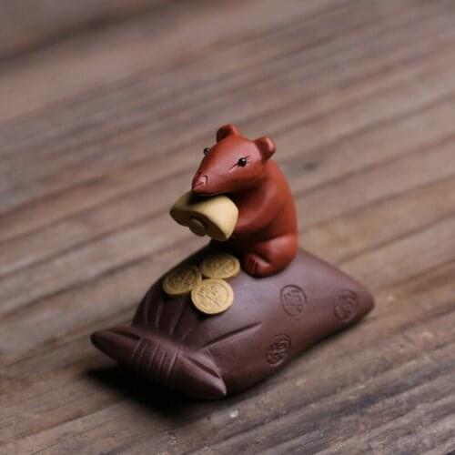 Creative Mouse figurines Tea pet Arts and Crafts Mini Animal miniature fairy garden room home decoration accessories gifts